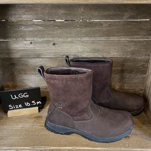 brown leather ugg boots with buckle